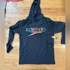 NWT The Speedo Long Sleeve Hoodie Tee Size Small